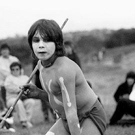 Koori performers at Peace Picnic in Darebin Parklands, 1986.