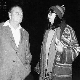 Shirley Hamilton (Jacobs) protest outside Parliament House, 1983 - Shirley Hamilton and George Crawford.