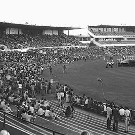Australian Labor party election rally at the St.Kilda football ground.