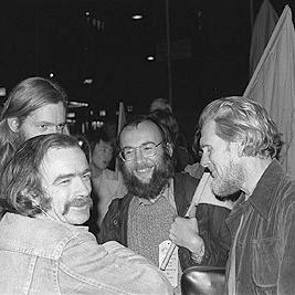 Vietnam war victory celebrations in the city square.