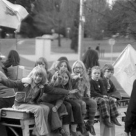 Children at the Hiroshima Day march from Frankston to Melbourne - 1975.