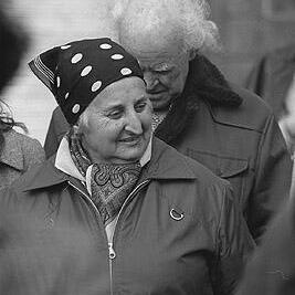 Leah Healey and Sid Graham at Rolf Heimann rally, 20th August 1978