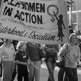 May Day, 1981 - Joan Coxsedge and Australian Labor Party women.