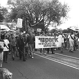 Save Albert Park rally, 1994.