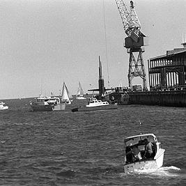 USS Queenfish at Station Pier, Port Melbourne, 5th March 1978