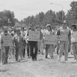 Supporters of the Australian International Defence and Equipment Exhibition (AIDEX), Canberra, 26 November 1991.