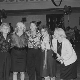 The 'Fairlea Five' at the Anti-Vietnam War Moratorium 20th anniversary, 11th May 1990.