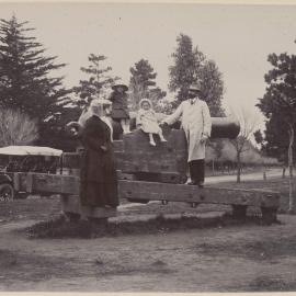 Alfred Sheppard Grimwade with wife Amy Tanner and two eldest children Frederick and Gertrude Grimwade