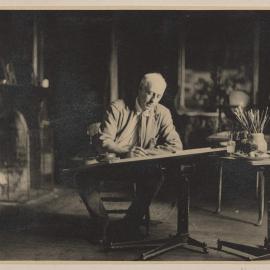 [Daryl Lindsay at drawing table]