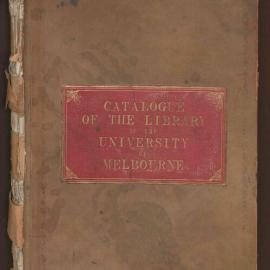 Catalogue of the Library of the University of Melbourne
