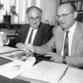 Professor Tony Klein with Professor Geoff Opat (on left)