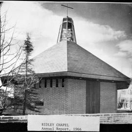 Ridley College chapel. 1966