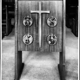 St Mary’s College. Lectern in the chapel