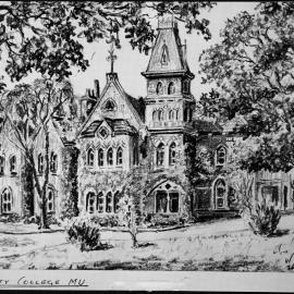 Trinity College [drawing]. 1970