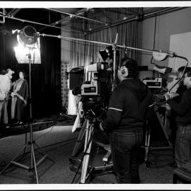 Equal Opportunity. Filming ‘The Silk Hat Trick’ video. 1986