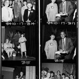 Melbourne University Press. Group on stage including John Cain