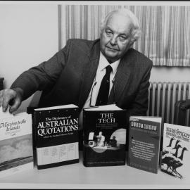 Murray-Smith, Dr Stephen, with books he has written or edited