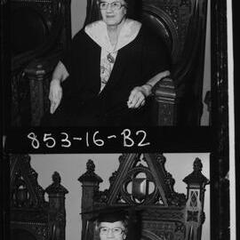 Conferring - Mrs Ilma Kelson, Honorary Doctor of Music degree conferring. 16 Mar 1985