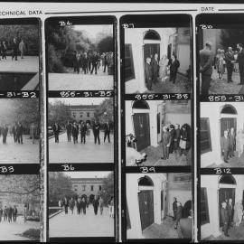 Conferring - Official party with Dr Hillery, President of Ireland, after conferring of his Hon LLD. 1985