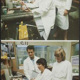 Prof Jim Pittard’s laboratory staff[?]. 15 Apr 1988