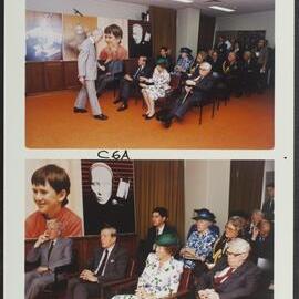 Otolaryngology - Professor Graeme Clark hosting visit of Queen Beatrix to the Department.