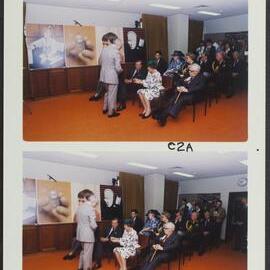 Otolaryngology - Professor Graeme Clark hosting visit of Queen Beatrix to the Department.