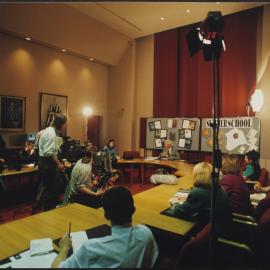 Summer School - media launch [?] with Vice Chancellor David Penington