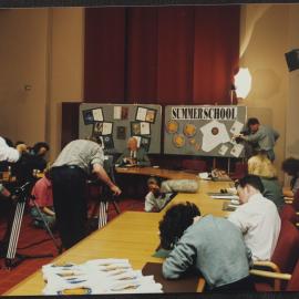 Summer School - media launch [?] with Vice Chancellor David Penington