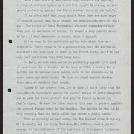 French nuclear testing in the Pacific, national health scheme