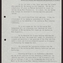 Wool industry, Australian Wool Corporation, trade with China