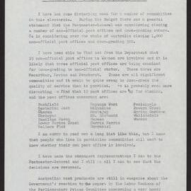Closure of post offices, Labor Government