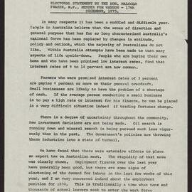 Review of 1973, migration, economy