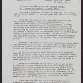 Liberal employment and industrial relations policy