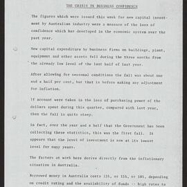 The crisis in business confidence