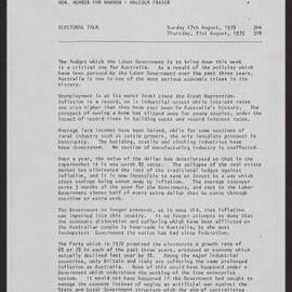 Immigration, unemployment, budget