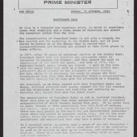 Assassination of Anwar Sadat, the Commonwealth
