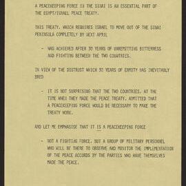 Egypt and Israel treaty