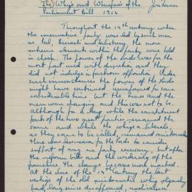 The Why's and Wherefore's of the Parliament Bill 1916