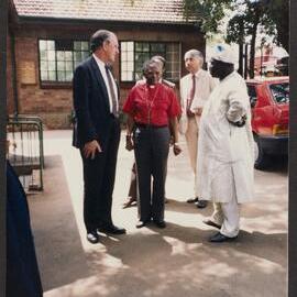 [COMGEP members, including Malcolm Fraser, meet Archbishop Desmond Tutu]