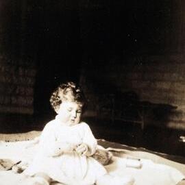 Malcolm Fraser as a baby at 'Norla' in Toorak, Victoria.