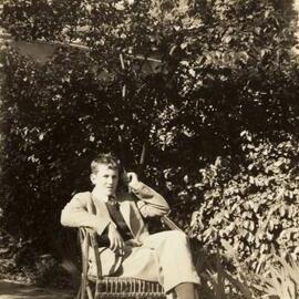 Malcolm Fraser, aged about fifteen, in the garden at Nareen, Victoria.