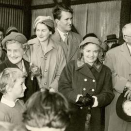 Tamie and Malcolm Fraser at Warrnambool Aerodrome, Victoria.