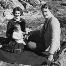 Tamie and Malcolm Fraser holidaying at Lake George in south-eastern New South Wales.