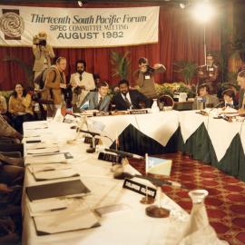 Meeting of the Thirteenth South Pacific Forum in New Zealand.