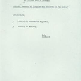 Record of Shadow Ministry No. 4