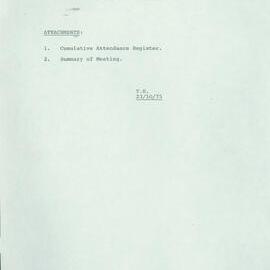 Record of Shadow Cabinet No. 27