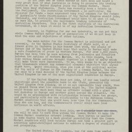 Australia, the United Kingdom, the United States and the common market