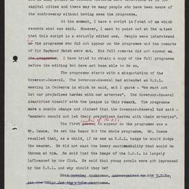 Draft - ABC television programme "Four Corners" and the RSL