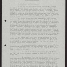 Mr Calwell's promises