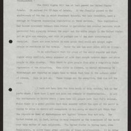 Reports from Washington, civil rights